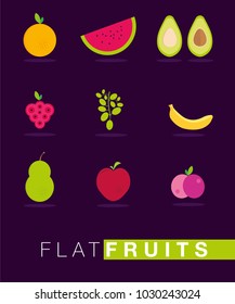 Flat Fruits Icon
