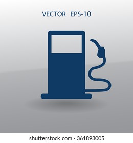 Flat fuel icon. Vector