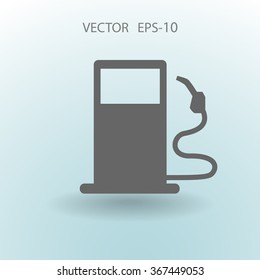 Flat fuel icon. Vector