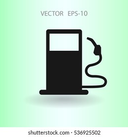 Flat fuel icon. Vector