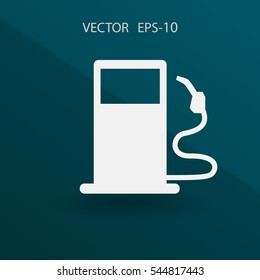 Flat fuel icon. Vector