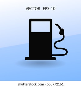 Flat fuel icon. Vector