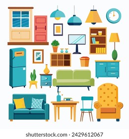 flat furniture icon vector illustration