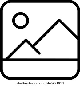 Flat Gallery Icon EPS 10. It can be really helpful while designing a mobile/web/desktop UI