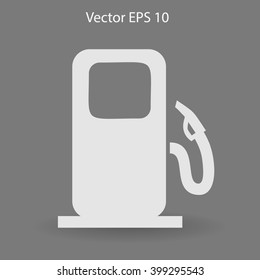 Flat gas station icon