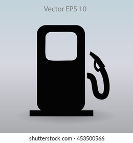 Flat gas station icon
