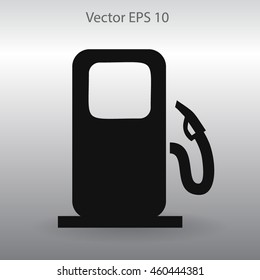 Flat gas station icon