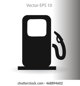 Flat gas station icon