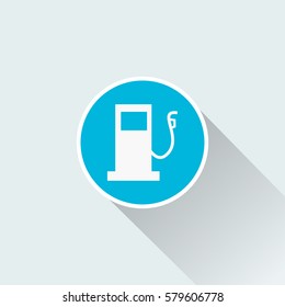 flat Gas station icon.