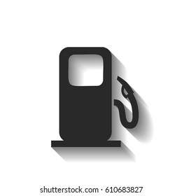 Flat gas station icon