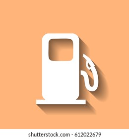 Flat gas station icon