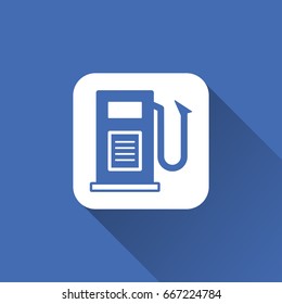 flat gas station icon