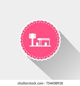 flat gas station icon