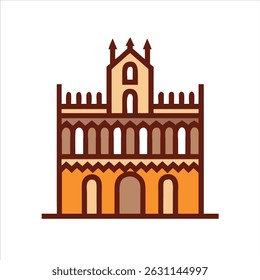 Flat gateway object icon modern design concept isolated