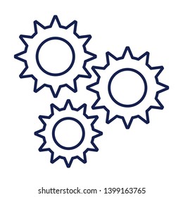flat gear icon logo symbol sign, vector, eps 10