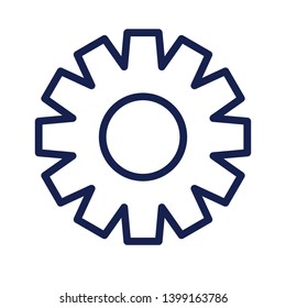 flat gear icon logo symbol sign, vector, eps 10