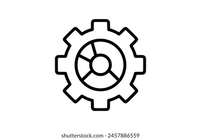 Ilustración vectorial de iconos de Flat Gear.