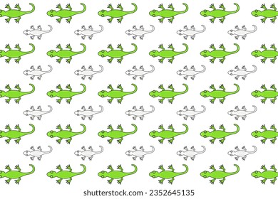 Flat Gecko Reptile Pattern Background, can be used for business designs, presentation designs or any suitable designs.