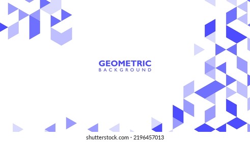 Flat geometric abstract shapes background