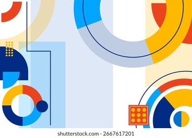 Flat Geometric Background abstract Modern design minimalist for poster, banner and flyer