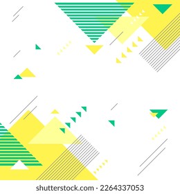 Flat geometric background with abstract shapes design