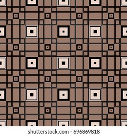 Flat geometric background. Coffee color. Vector illustration