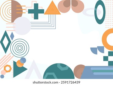 Flat Geometric Background Design Template