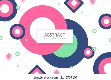 Flat geometric background design  vector