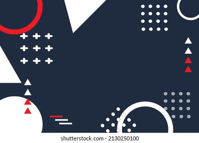 Flat geometric background Free Vector