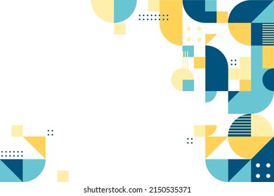flat geometric background illustration design