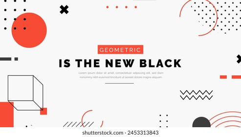 Flat geometric background vector design in eps 10