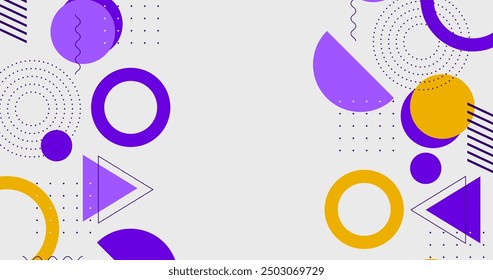 Flat geometric background vector design in eps 10