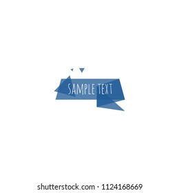 Flat Geometric Banner Vector Template Design Illustration