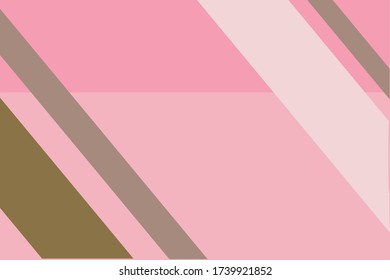 Flat geometric cover vector template background design. Simple shapes with rose, pink colors