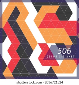 Diseño de cubiertas geométricas planas. Cubierta moderna del vector de color. Fondo de composición de formas simple. Patrones abstractos futuristas