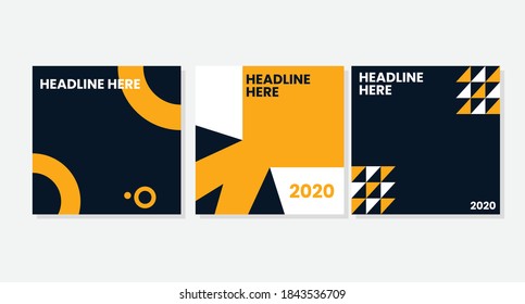 Flat geometric covers design. Colorful modernism. Simple shapes composition. Futuristic patterns. Eps10 layered vector.