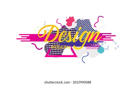 Flat geometric covers design. Colorful modernism. Simple shapes composition. Futuristic patterns