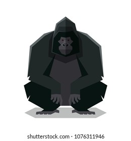 Flat geometric Gorilla