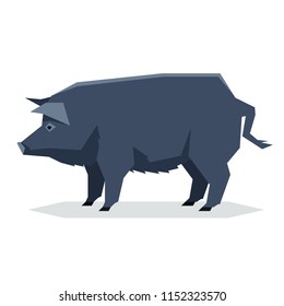 Flat Geometric Guinea Hog