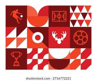 Fondo fútbol mínimo geométrico