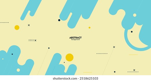flat geometric modern background.with bright blue colorful.