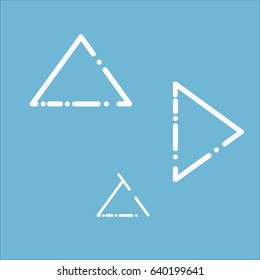 Flat geometric pattern. Abstract textures. Vector template. Suitable for infographics, presentation or advertising. -stock vector