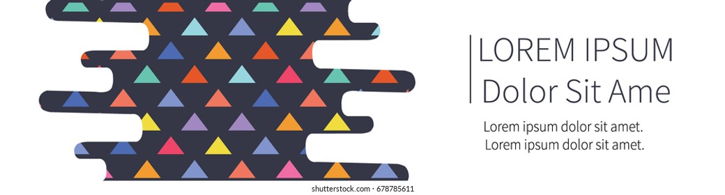 Flat geometric pattern. Abstract textures. Vector template.Suitable for infographics, presentation or advertising. -stock vector
