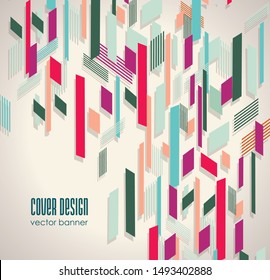 Flat geometric pattern, can be used for brochures, banners, placards, posters, flyers.