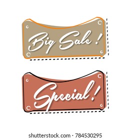 Flat geometric for promotion modern shape,sticker, poster. vector illustration
