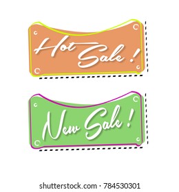 Flat geometric for promotion modern shape,sticker, poster. vector illustration