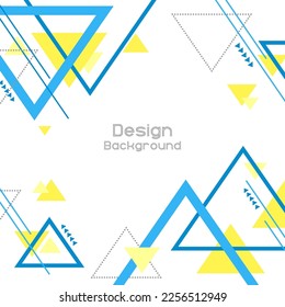 Flat geometric shape background design