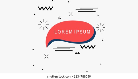 Flat Geometric Shape for Campaign or poster, banner
