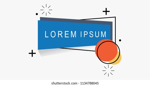Flat Geometric Shape for Campaign or poster, banner