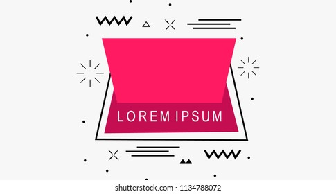 Flat Geometric Shape for Campaign or poster, banner